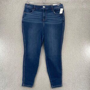 Maurices Jeans Womens Extra Large Short Blue Dark Wash Super Soft Skinny Fit NWT